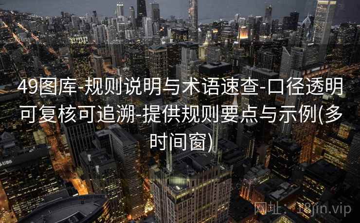 49图库-规则说明与术语速查-口径透明可复核可追溯-提供规则要点与示例(多时间窗)
